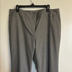 Ann Taylor Gray Pinstripe Trousers